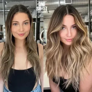 Wavy Ombre Long Hairstyles for Thin Hair