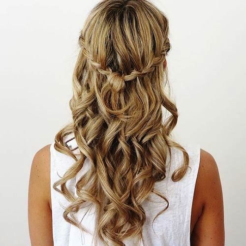 Half up do with Long Hair
