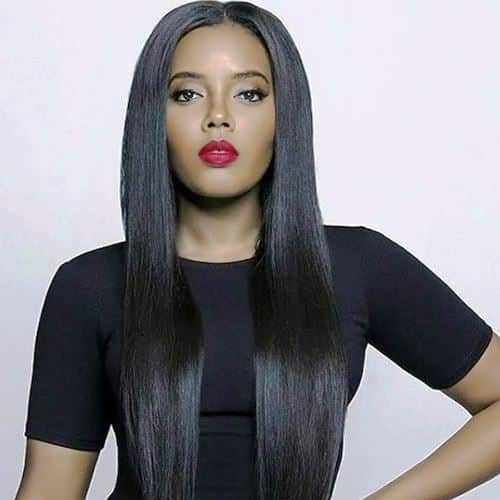 Super Sleek Long Hairstyles for Black Women