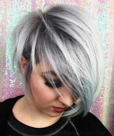 Silver Black Tampered Pixie Hairstyles for women over 60