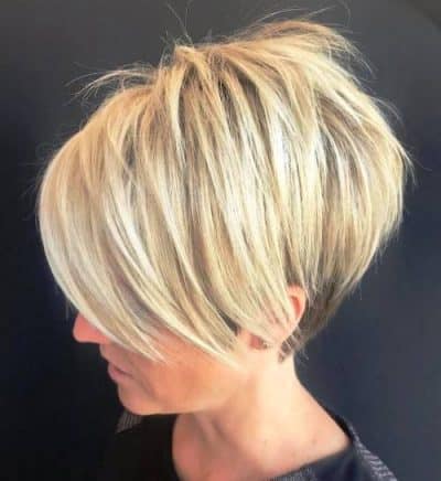 Tapered Blonde Pixie Hairstyles for women over 60