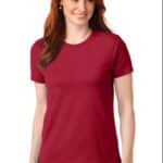 Round Neck T-Shirt with Free-Flowing Locks for the Casual Feel