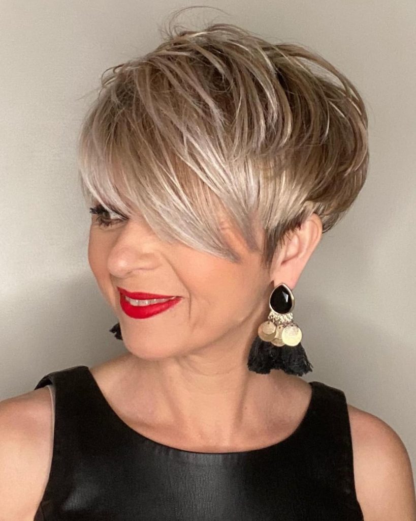Cropped Blonde Pixie