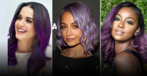 Celebrities and Trends with Dark Purple Hair